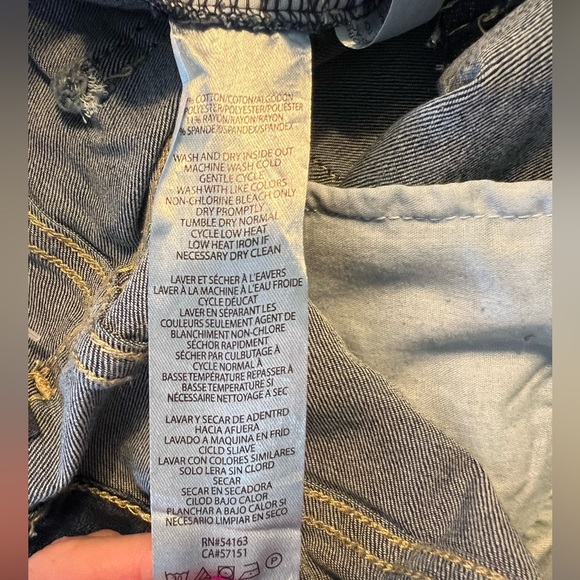 NWT Calvin Klein Jeans High Rise Denim Shorts Stretch Size 30 Blue - Picture 8 of 8